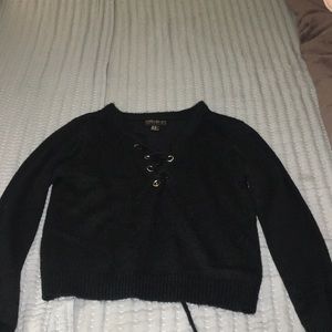Tie up sweater